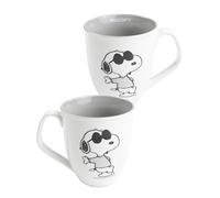 United Labels The Peanuts - Tazza da caffè Snoopy, 280 ml, colore: Grigio/Bianco
