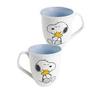 United Labels The Peanuts tazza Snoopy 280 ml, blu e bianco, tazza da caffè in ceramica