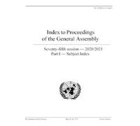 United Nations Dag Hammarskjöld Index to proceedings of the General (Tascabile)