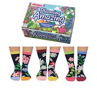 United Oddsocks Blooming Amazing - Confezione da 6 calzini da donna, Multicolore, 4-8