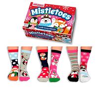 United Oddsocks Mistletoes Confezione da 6 Calzini da Donna