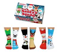 United Oddsocks Santa’s Squad Calzini per bambini, numero 30,5-38,5, multicolore, confezione da 6 pezzi