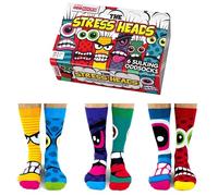 United Oddsocks Stress Heads - Box of 6 Mens Oddsocks UK 6-11, EUR 39-46