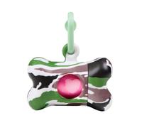 UNITED PETS Bon Ton Nano Jungle Dispenser/Porta Sacchettini per Cani di Taglia Piccola, Inclusi 10 Sacchetti Biodegradabili, Camouflage