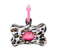 UNITED PETS Bon Ton Nano Jungle Dispenser/Porta Sacchettini per Cani di Taglia Piccola, Inclusi 10 Sacchetti Biodegradabili, Maculato