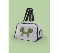 United Pets Mesh Bag ECO - Borsa per Trasporto di Cani e Gatti - Nero/verde