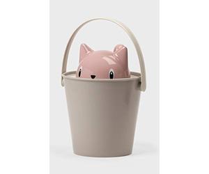 United Pets Crick Secchiello Porta Crocchette Gatto| Contenitore per alimenti secchi per animali domestici con coperchio e paletta | Capienza: 2 kg | Rosa | Made in Italy |Designer: Stefano Giovannoni