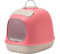 United Pets MINÙ - Lettiera Coperta per Gatti - Rosa/grigio