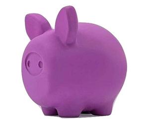 UNITED PETS Pigs Piggy Gioco per Cani a Forma di Maiale, di Design, Gioco in Lattice per Cani, Viola, taglia unica
