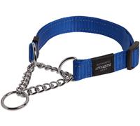 United Pets Rogz Collare Semi Strozzo per Cani Obedience Blu L 37 56 cm