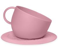 United Pets SET Ciotola e Sotto Ciotola per Cani CUP e PLATE in Polipropilene Rosa Antico