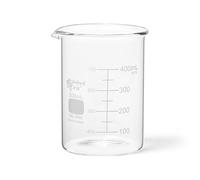 United Scientific BG1000-500OS - Bicchiere da 500 ml, in vetro borosilicato 3.3, doppia scala, graduato, United Scientific BG1000-500OS, confezione da 6