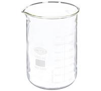 United Scientific™ Borosilicate Glass Beaker - 4,000mL (4L) Capacity - Laboratory Grade Glass Beakers - Low Form Glass Beaker - Double Scale Graduations - 1 Each
