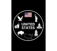 United States: Blank Sketchbook: Minimalist American Icons Edition | Unlined Journal for Drawing & Notes | Nations of the World Series
