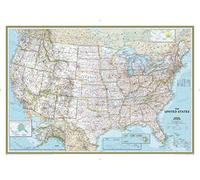 National Geographic Mappa murale United States Classic (USA) con tubo