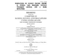 United States Congress United States Senate Committee Nominations of (Tascabile)