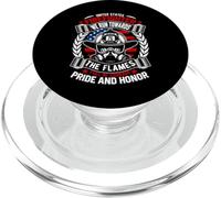 United States Firefighter We Run Towards The Flames PopSockets PopGrip per MagSafe