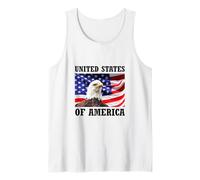 United States of America - Maglietta con Bandiera Aquila Canotta