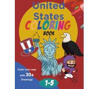 United States Themed Coloring Book for Toddlers & Pre-schoolers (English Edition) for Children