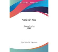 United States War Department Army Directory (Tascabile)