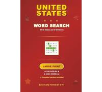 United States Word Search: 110 Large-Print, Themed, Brain-Boosting Challenges with Solutions. 2300+ Words, Easy-Carry Format (6 x 9 in.) with Bonus Number Search and Sudoku Puzzles.