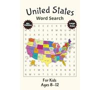 United States Word Search for Kids: Word Searches with Easy to Read Print about U.S. States, Landmarks, and American Fun | 6x9 inches 110 pages | 50+ ... Ages 8-12 at Home, School, or on Road Trips