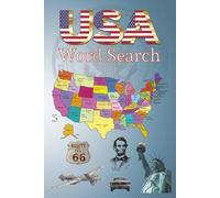 United States Word Search Puzzle Book: 50 Fun Word Search Puzzles and Solutions Featuring U.S. States, Capitals, Landmarks, Birds, Flowers, and More...(6x9), 100 Pages