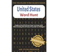 United States Word Search Puzzle Book: Word Searches with Easy-to-Read Print About Travel, America, Landmarks and More | 6x9 Inches, 110 Pages | 50+ ... | Gift for Vacations, Holidays and Free Time