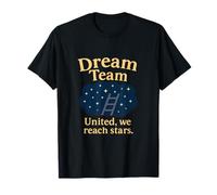 United We Reach Stars Dream Team - Scala a Scala, Colore: Giallo e Blu Maglietta