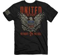 United We Stand 2nd Amendment USA America Patriottici Pistola Diritti T Camicia