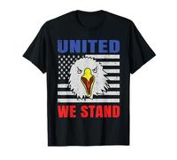 United We Stand American Aquila Bandiera USA Maglietta