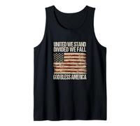 United We Stand Diviso Cadere Dio Benedica l'America Canotta