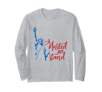 United We Stand - Patriottismo America Statua della Libertà Maglia a Manica