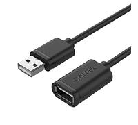 UNITEK 3 metri di cavo di prolunga USB 2.0 Super Speed | USB A maschio a USB A femmina | Prolunga per stampante, mouse, tastiera, lettore di schede | Nero
