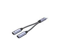 UNITEK Adattatore con cavo di ricarica USB-C per audio Mini Jack 3,5 mm, qualità audio 6bit/48 KHz, ascolto e ricarica simultaneamente Power Delivery 60 W Plug and Play