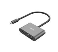 Unitek Adattatore da USB-C a VGA/HDMI V1168A