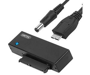 UNITEK Adattatore SATA a USB 3.0, 6 Gbps, Convertitore per Dischi Rigidi 2.5/3.5 HDD/SSD e Unità Ottica I/II/III (CD/DVD/Blu-Ray), Con Alimentatore di Rete da 12 V/2 A