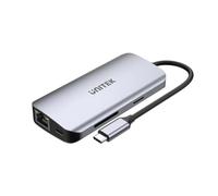UNITEK AKTIVER HUB USB-C 2X HDMI 4K, RJ45, PD 100W (D1122A01)