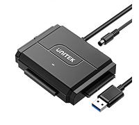Unitek Adattatore da SATA/IDE a USB 3.0, adattatore per disco rigido Unitek IDE per HDD/SSD esterno universale da 2.5"/3.5" pollici IDE e SATA, supporto 18TB