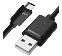 UNITEK Cavo da USB A a micro USB/ 2 metri/ricarica e sincronizzazione rapida/Quick Charge/ 2,5 A/USB 2.0 480 Mbps/ 100% rame, nero, rivestimento in PVC
