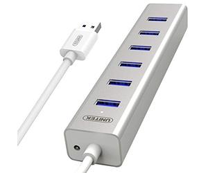 UNITEK HUB 7X USB 3.0, BC 1.2, Alu, Y-3090