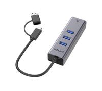 Unitek HUB USB Unitek Hub USB C 4 in 1 Ethernet 3 x USB A 5 Gbps con adattatore USB A