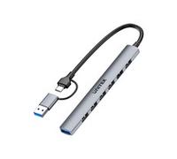Unitek International H1209AGY01 USB-A 5Gbps 7in1 USB-Hub Typ C