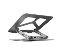 Unitek International D1109A laptop-staender Grau 43.2 cm 17" USB-C docking