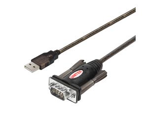 Unitek International UNITEK Y-105 - Nero - 1,5 m - USB tipo A - DB-9 - Maschio - Maschio