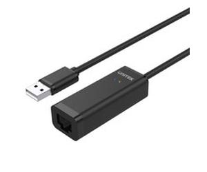 Unitek International UNITEK Y-1468 Cablato USB Ethernet 480 Mbit/s Nero 2.0 to