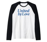 Uniti dall'amore Blue Pride Unity Justice Harmony Life Faith Maglia con Maniche Raglan