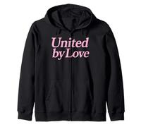 Uniti dall'amore Pink Female Pride Unity Justice Harmony Life Felpa con Cappuccio