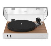 Unitra GSH-630 Fryderyk argento / noce americano - Giradischi vinile, Manuale, MM, Trasmissione diretta, 33 giri, 45 giri, Celle incluse