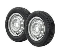 UNITRAILER Set di ruote per rimorchio 155/70 R13 LINGLONG con cerchi in acciaio